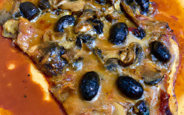 Piccata de veau sauce au tanin de chianti, façon Pizza