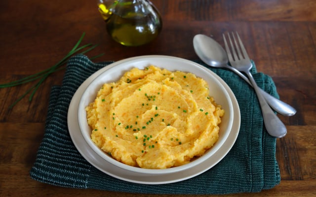 Purée de cèleri rave, carottes et pommes de terre