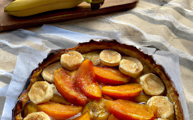 Tarte aux abricots et banane