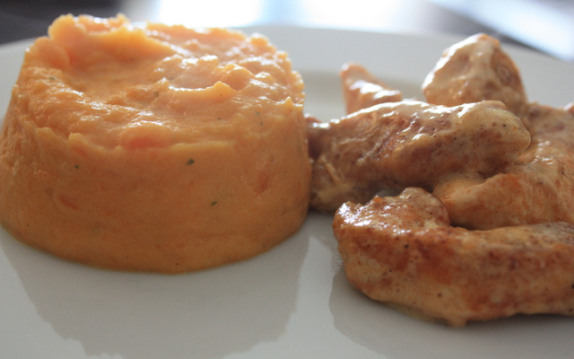 Purée de carotte au boursin