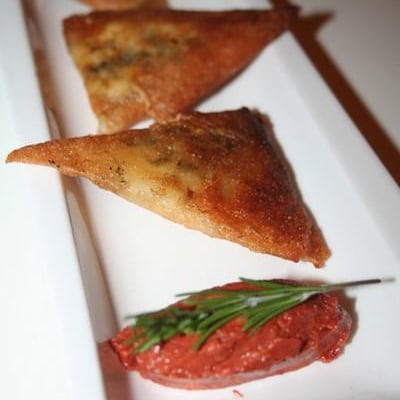 Brick à la laitue de mer et au fromage de Brebis