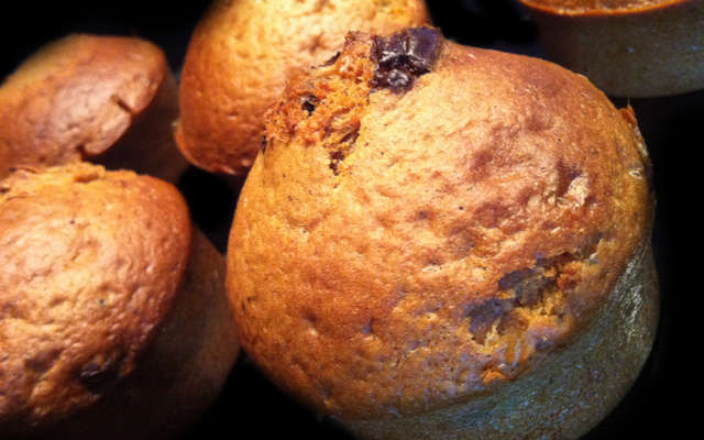 Muffins vanille forts en chocolat !