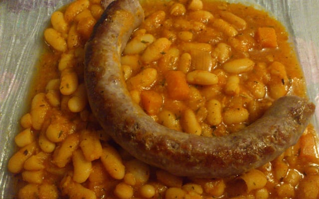 Lingots à la tomate saucisse