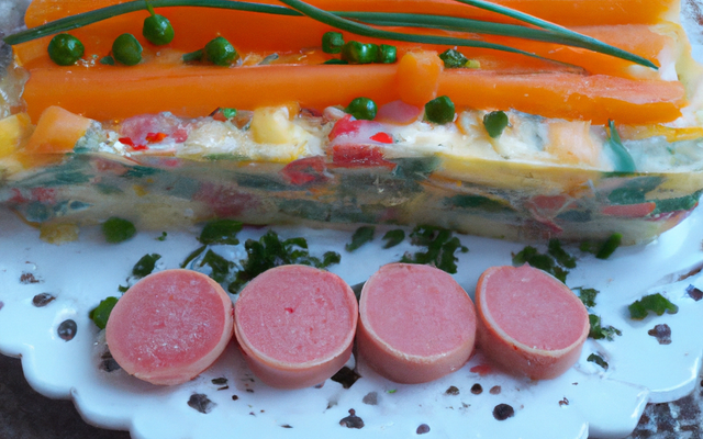 Terrine surimi et macédoine de légumes