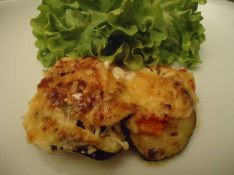 Gratin ultra léger courgettes poivron du fermier