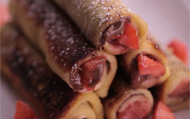 Pain perdu express aux fraises