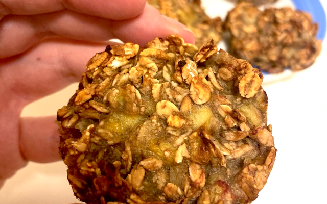 Biscuits à la banane et aux flocons