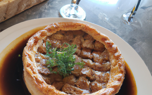 Tourtière de foie gras et son jus corsé