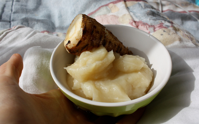 Délice du Dimanche : purée de cerfeuil tubéreux pour bébé {à partir de 6 mois} Sans gluten, lait, œufs, arachide, ...