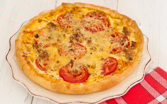 Tarte au thon et à la tomate