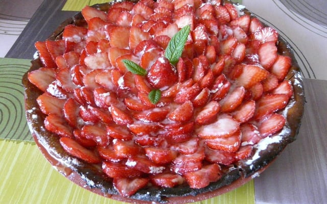 Tarte aux fraises savoureuse