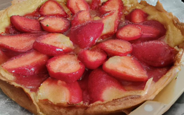 Tarte frangipane aux fraises