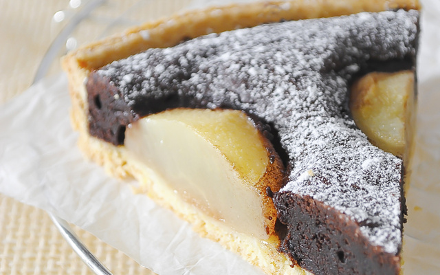 Tarte poires-chocolat