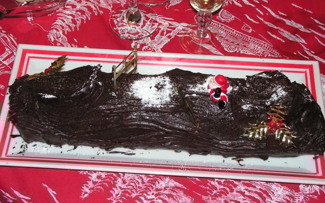 Bûche à la mousse chocolat