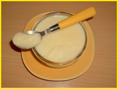 Semoule au lait et à la vanille