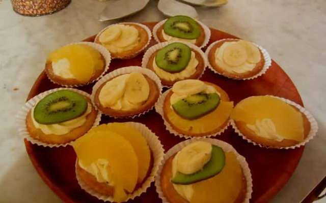 Tartelette sucrée d'automne au kaki Persimon