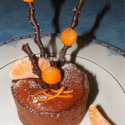 Tarte choco-orange au zestes d'orange