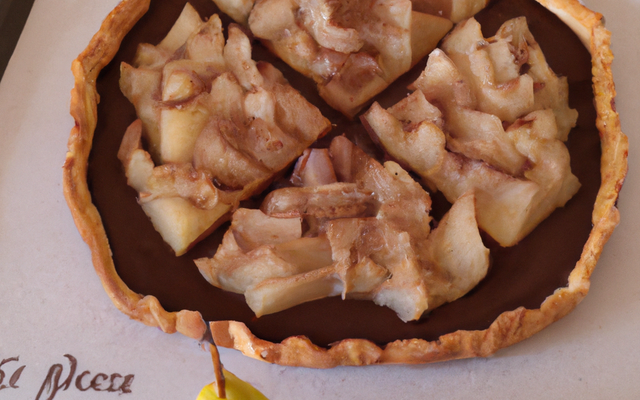 Tarte poire-chocolat savoureuse
