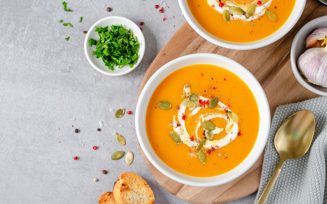 Velouté de carottes et orange aux épices