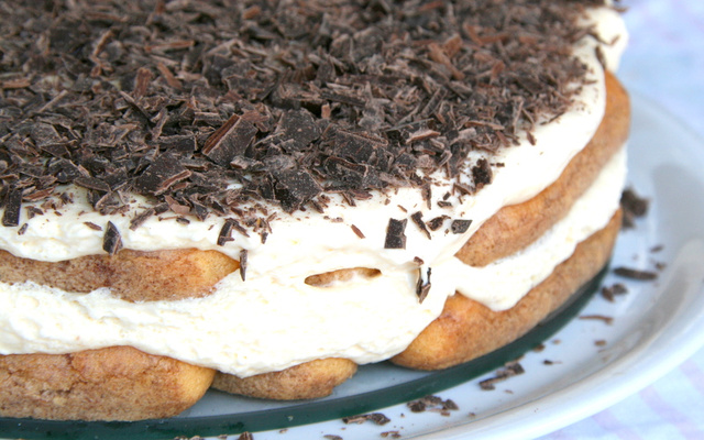 Tiramisu au chocolat sans café ni alcool