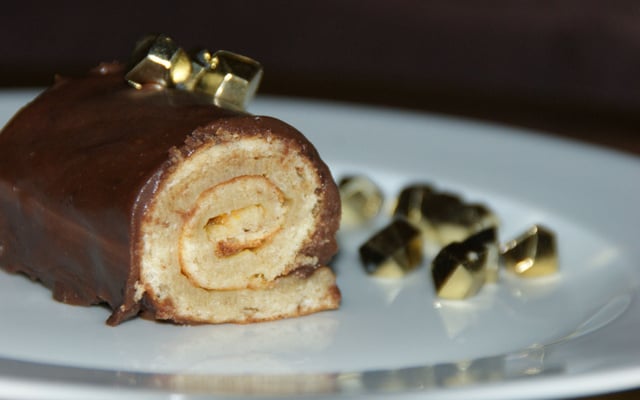 Mini-bûches aux épices et oranges de Noël