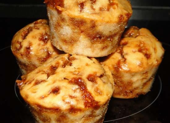 Muffins au caramel, au beurre salé et cœur michoko