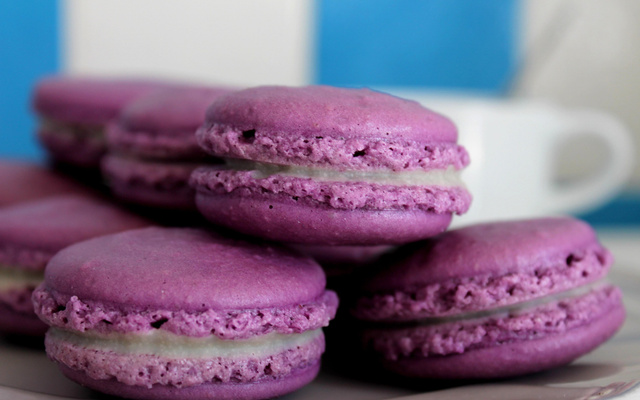 Macarons à la violette