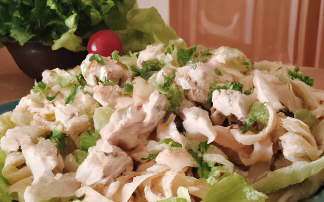 Salade de pâtes au poulet facile