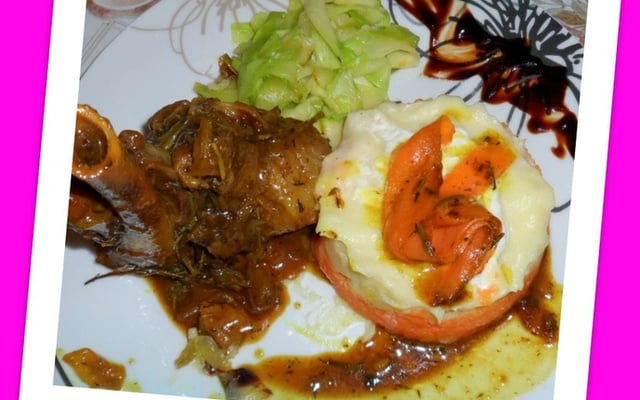 Agneau au soja et caramélisé au miel