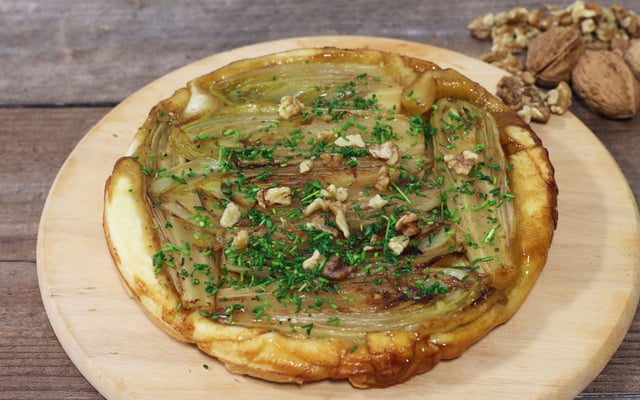 Tatin d'endives aux noix