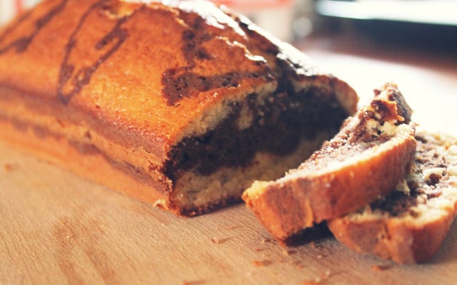 Gâteau marbré au yaourt facile