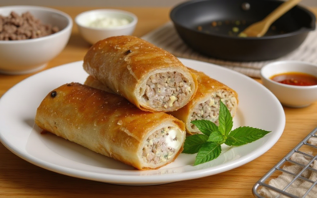 Bourek à la viande hachée