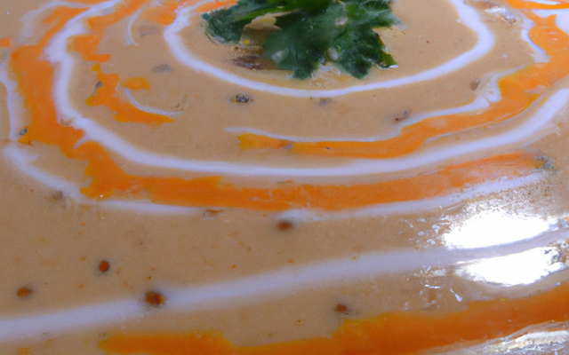 Velouté de carottes aux saint jacques