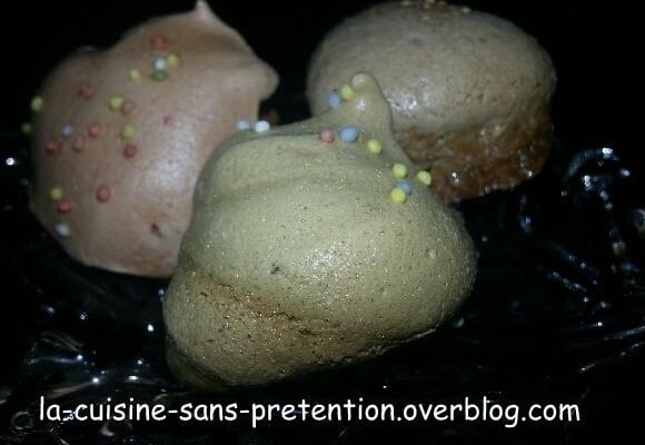 Meringues multicolores...