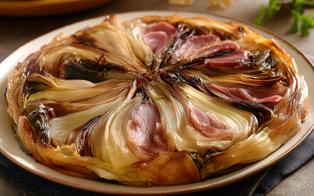 Tatin d'endives au jambon