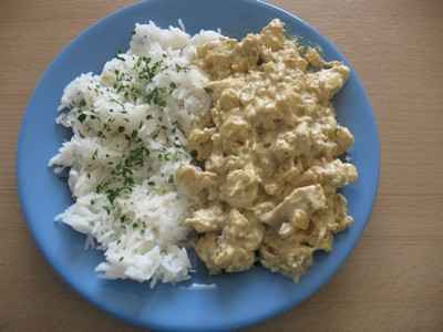 Escalopes de poulet à la noix de coco