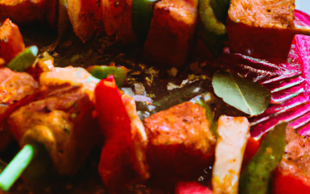 Brochette d'esquis frais aux épices