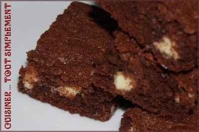 Brownies au Chocolat Noir, Chocolat Blanc et Piment d'Espelette