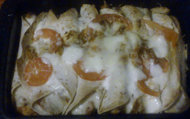 Enchiladas avec marinade de dinde au épices
