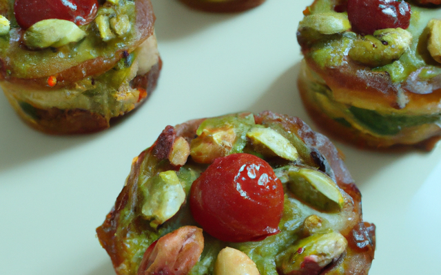 Mini cake aux tomates et pistaches