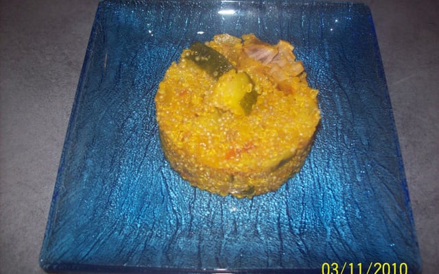 Timbale de Quinoa aux légumes façon risotto