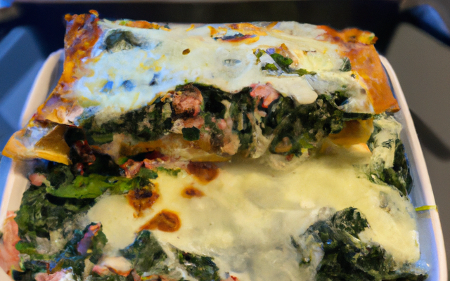 Lasagnes aux epinards et jambon de Parme