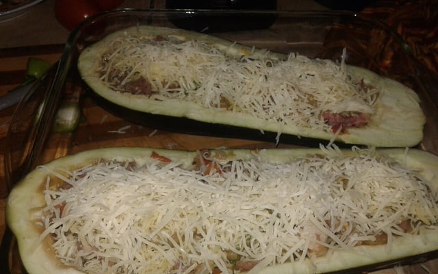 Aubergines farcies au bœuf hâché