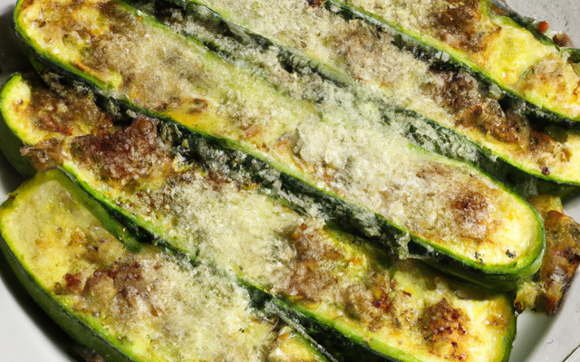 Courgettes à la parmesane