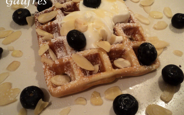 Gaufre au yaourt grec