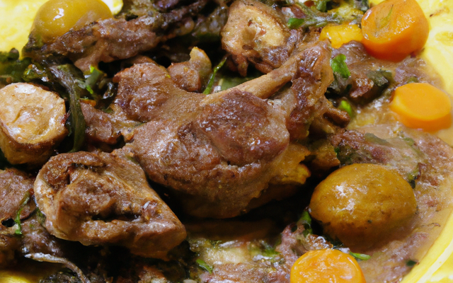 Sauté d'agneau pré-salé aux huitres et légumes oubliés