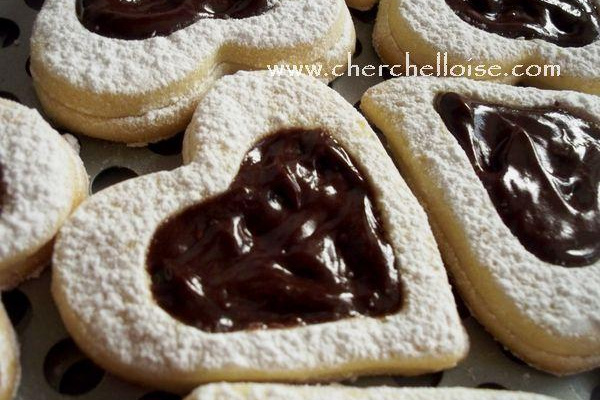 Sablés vanille à la ganache