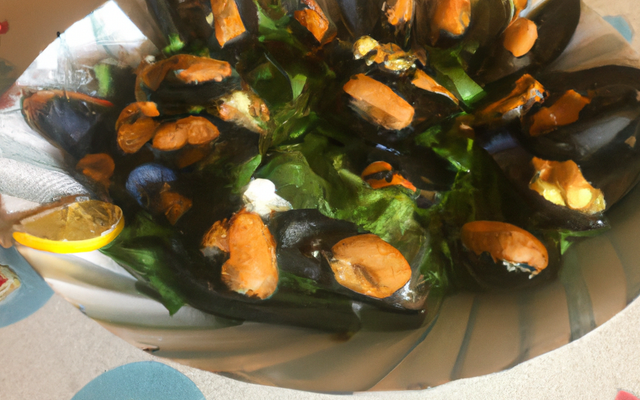 Salade de moules au gingembre