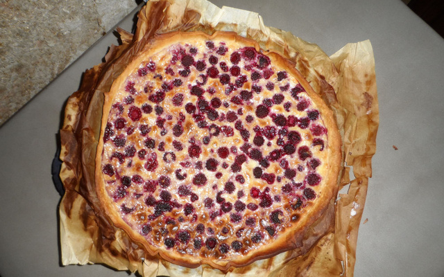 Tarte mascarpone et framboises