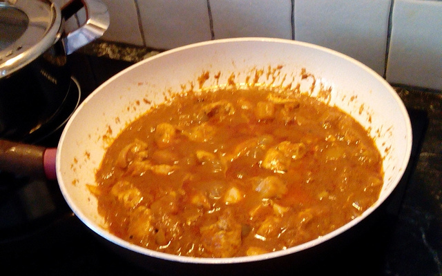 Poulet au curry et à l'ananas